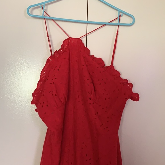 Anthropologie KEEPSAKE Octavia red jumpsuit XL New NWT RARE HTF GORGEOUS - Picture 11 of 12